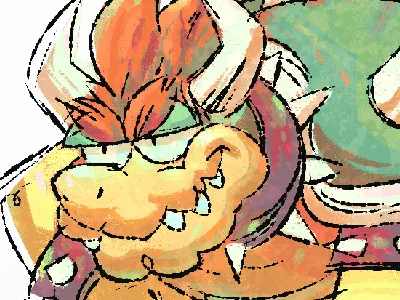 King Koopa bowser mario bros.