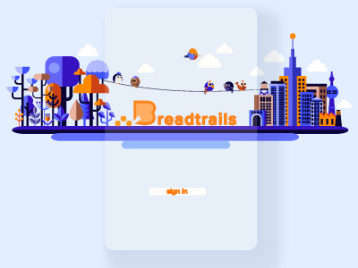 Breadtrails design hero landing page mobile ux