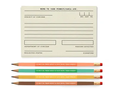 Stationary for the resistance activism inconsolata memo notecards pencil pencils pink and green postcards protest resistance stationary