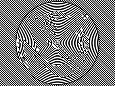 Daily Vector- 2017.Sept.15 art black and white blend blend tool daily shadows shapes stripes vector