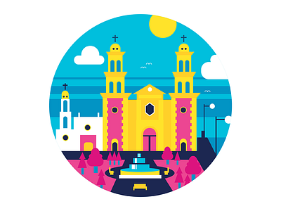 Mex~site Cathedral cathedral juarez mexico plaza
