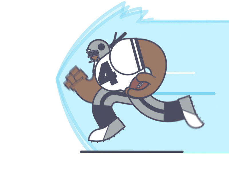 Beast Mode. animation fantasy football football illustration line art marshawn nfl rb run runner running back