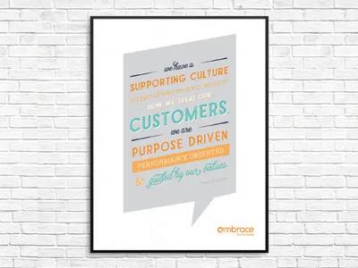 Quote Poster / Type Poster brand corporate poster quote type typography