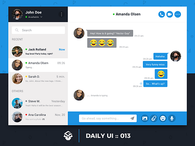 Direct Messaging | #dailyui #013 013 chat dailyui illustrator message page social