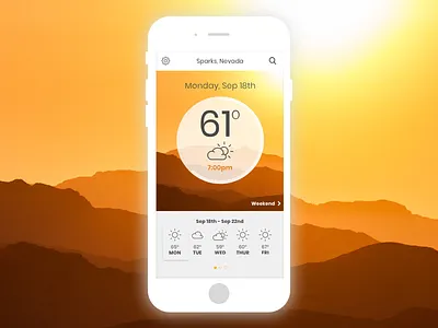 Daily UI 037 Weather daily ui mobile design uiux design weather