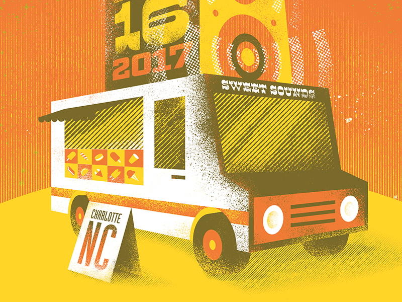 Commodores Show Invite ice cream ice cream truck invite music sound speakers stereo sweet