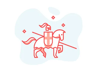 Bubblegum Knight icon illustration knight ui vancouver