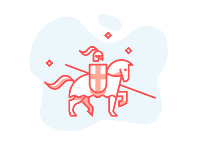 Bubblegum Knight icon illustration knight ui vancouver