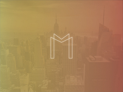 Basic M Logo lines logo simple