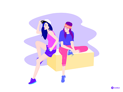 Bestie animation app branding design icon illustration mobile queble solutions ui ux web