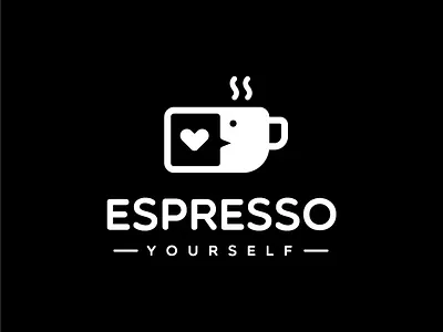 Espresso Yourself brand branding coffee community cup espresso hot logo love restaurant