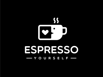 Espresso Yourself brand branding coffee community cup espresso hot logo love restaurant