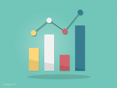 Graph bar business chart diagram graph growth icon illustration progress report vector