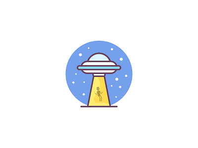 I want to believe believe icon illustration ufo