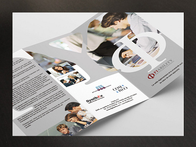 bifold brochure Fiability bifold brochure commercial corporate document folding pamphlet sales. professional