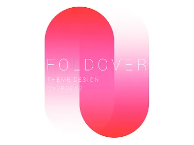 Foldover theme1 abstract pink red