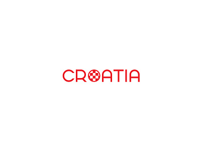 Croatia concept croatia flag graphic design logo logo design minimalistic red