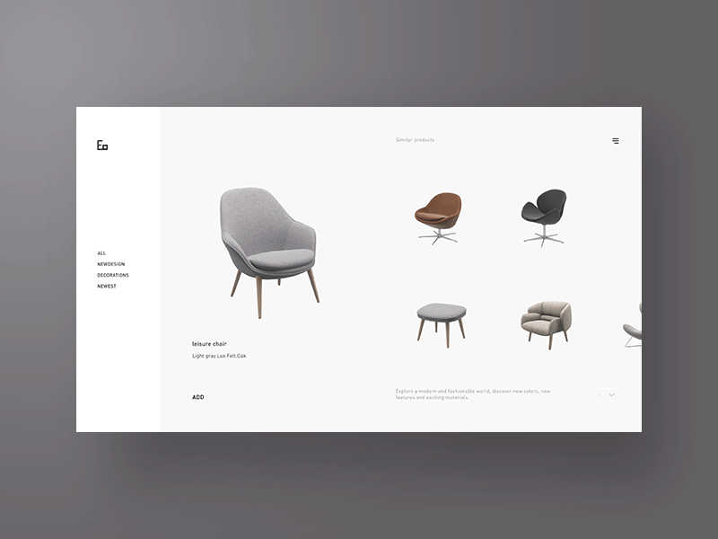 Style'Animation2 clean design shop ui ux web