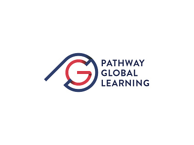 Pathway Global Learning brand education educational folding global identity logo services shadows