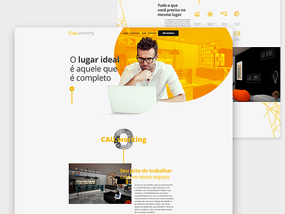 CAU.working coworking landing onepage website