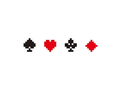 Pixel Card Suit card icon pixel poker suit