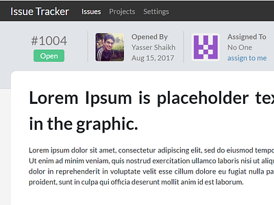 Issue page coming up. issue issue tracker project management.