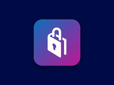 Booklock book gradient icon lock secret