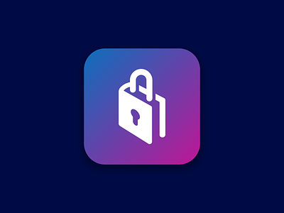 Booklock book gradient icon lock secret