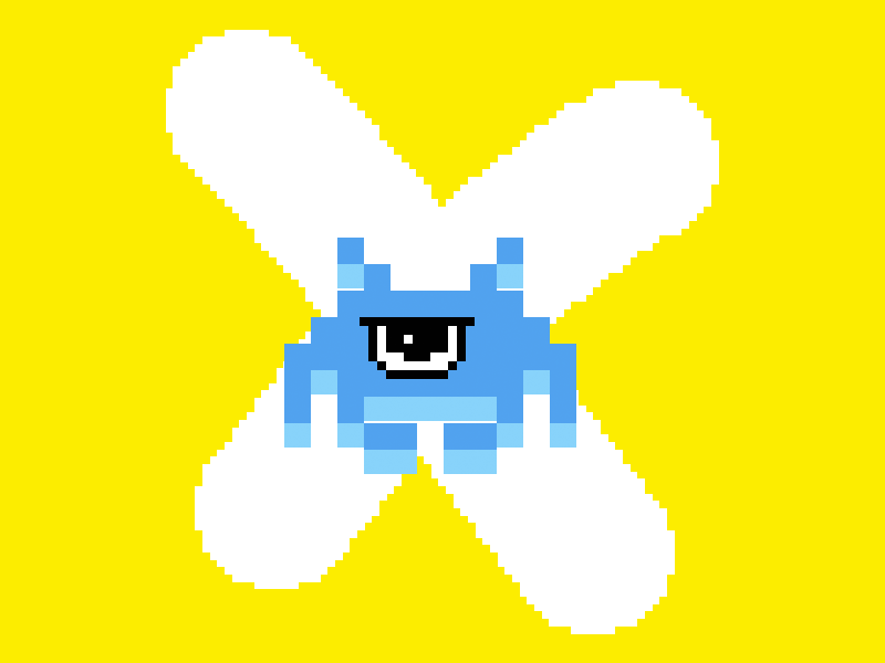 Deer Unicorn - Invaders player 8bit style fun game games gif minimal pixel pixelart yellow