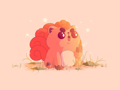 Vulpix | #37 37 gaming illustration nintendo pokemon vulpix