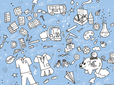 Cover Illustration Money Advice Survey cover design design doodle education illustration money sketch survey