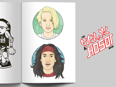 Tony Hawk & Christian Hosoi Illustrations | Artist Tribute Book christian hosoi face faces portrait skate skateboard skateboarder skateboarding skateboards skating tony hawk watercolor