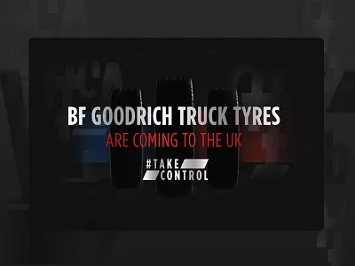 Digital Campaign Launch black branding design digital event launch monochrome red tyre ui ux web