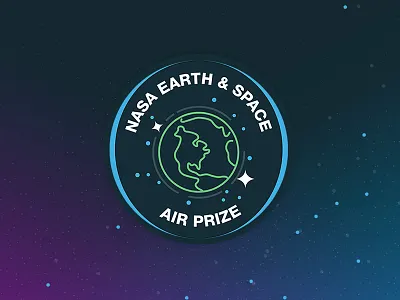 NASA Earth & Space Air Prize common pool earth earth space air prize line icons logo naphtali marshall nasa rampit space stars