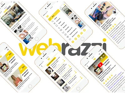 Webrazzi Mobile App Redesign mobile app mockup redesign webrazzi