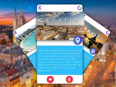 Location Card UI adobe art daily ui design illustrator interaction design interface ui ux