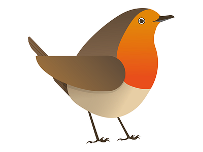 Robin bird block christmas colour cute garden geometric robin shape smile