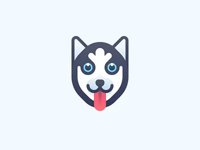 Husky animals dog husky icon iconset illustration minimal