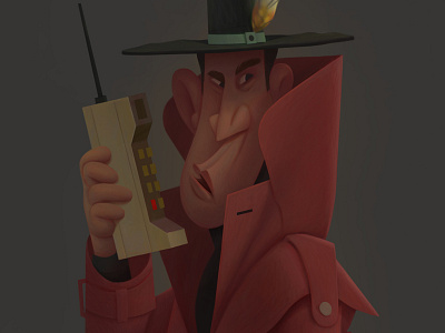 bang baydakov aleksey baydaku cartoon character design concept illustration mafia