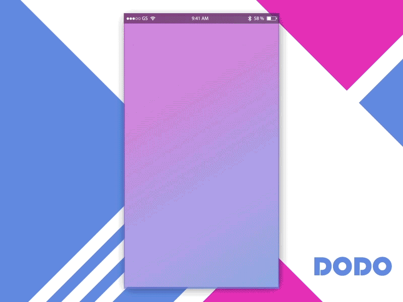 DODO music app app loging motion music screen ui ux