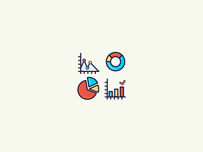 Charts Icon. charts design flat design graph graphic graphs icon icon design pie chart productivity tab vector