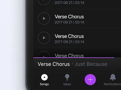 Dark mode (sneak peek) app apple dark ios ios11 iphone music ui