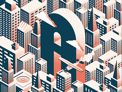 36 Days of Type: ayyy lmao buildings city illustration isometric lettering type typography