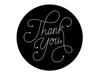 Thank You hand lettering