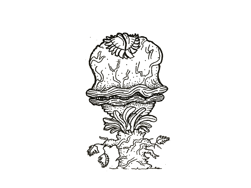 Carnivorous Alien Plant carnivorous eye ink monster msg317 plant sketch