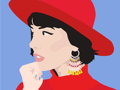 Hi Dribbble! afashionnerd digital illustration