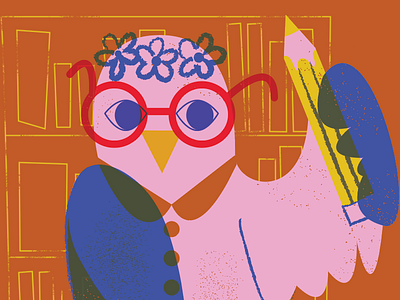 Birdsday No. 18 bird birdsday illustration project