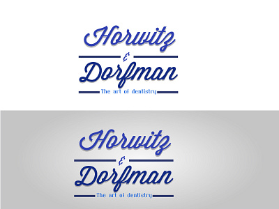 Horwitz & Dorfman logo proposal design graphicdesign logo type typography