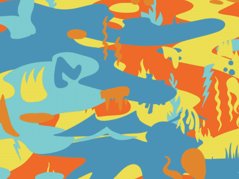 In Depth Pattern 3d after effects animation cryptozoology motion graphics pattern design skate skateboard surface pattern yeti