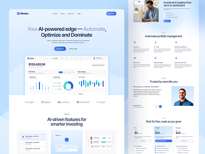 AI Saas Landing Page b2b branding design home page landing landing page landing page design landing page ui saas startup ui web web design webdesign webflow website